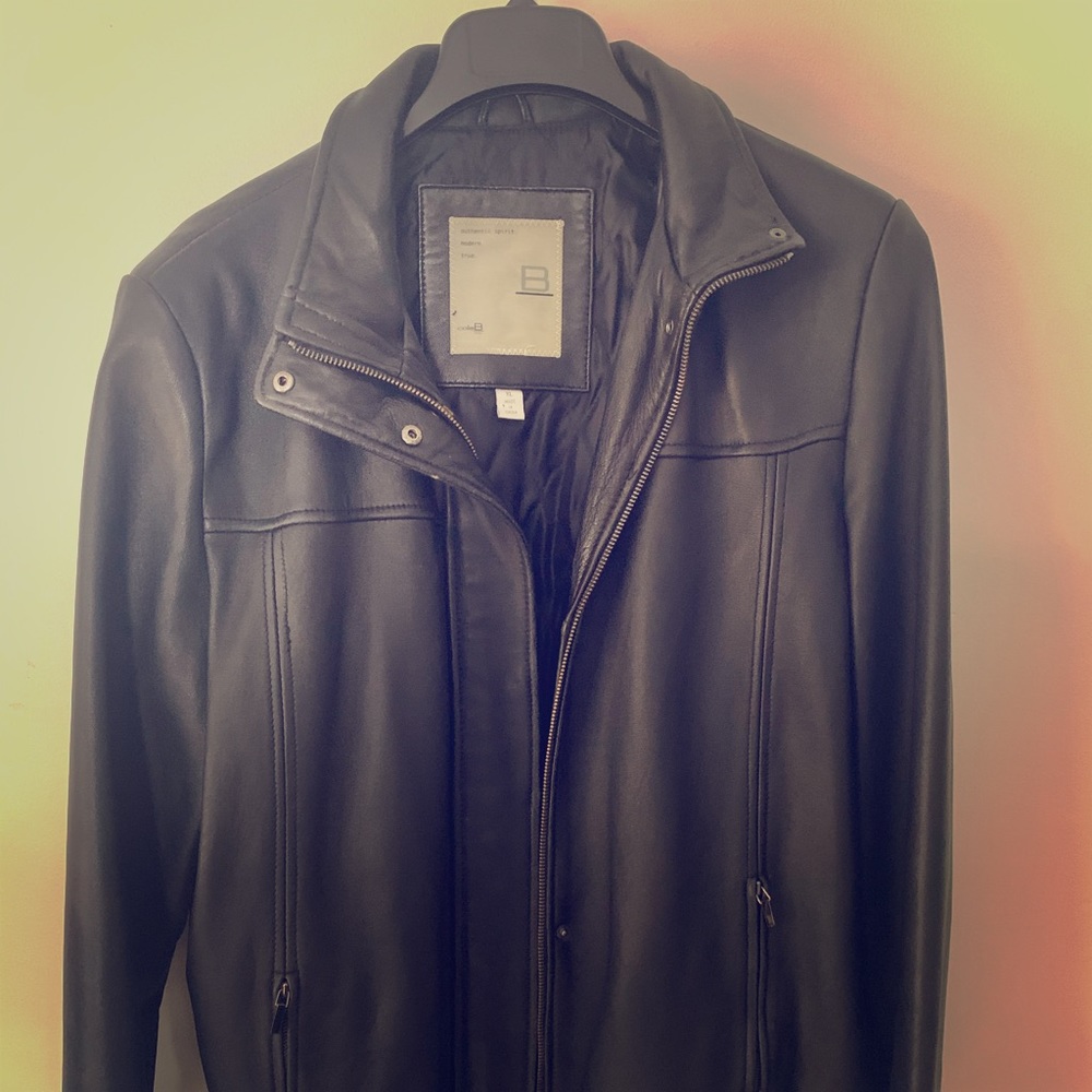 Women’s XL Black Leather jacket Cole B